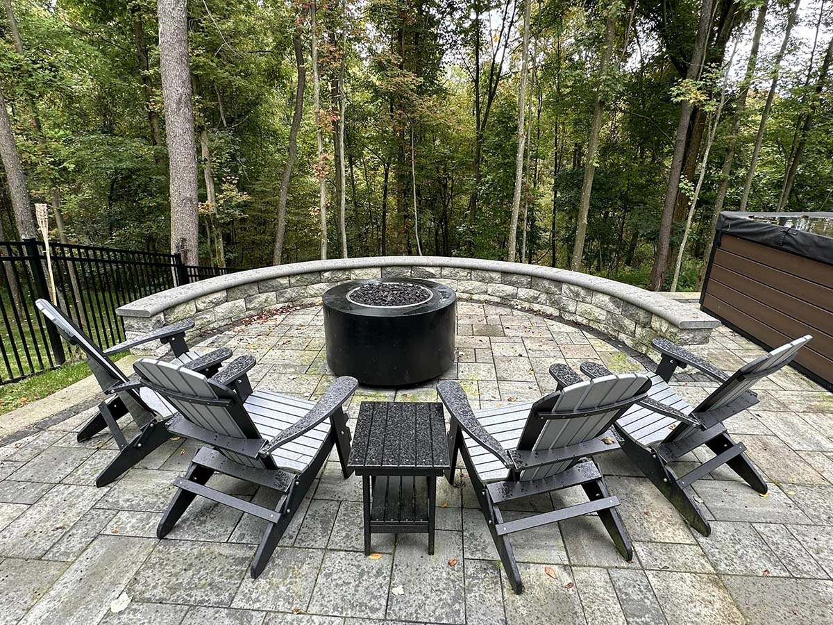 Custom Build Outdoor Fire pit with seating